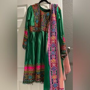 Afghan Dress with pants and scarf